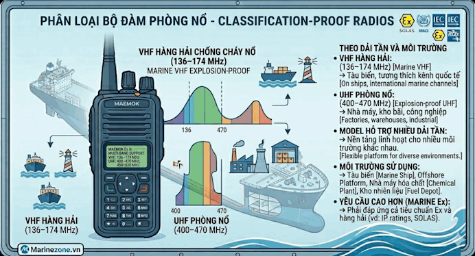 Phân loại bộ đàm phòng nổ
